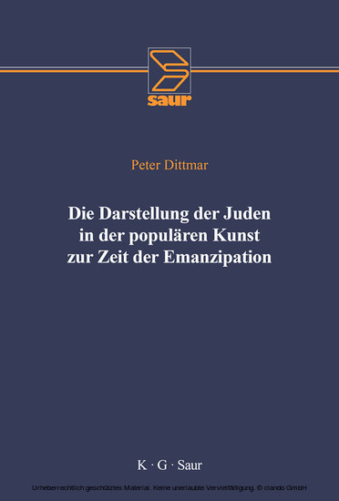 Die Darstellung der Juden in der populären Kunst zur Zeit der Emanzipation main product photo