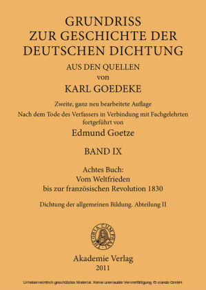 Achtes Buch: Vom Weltfrieden bis zur französischen Revolution 1830