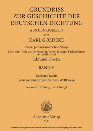 Sechstes Buch: Vom siebenjährigen bis zum Weltkriege