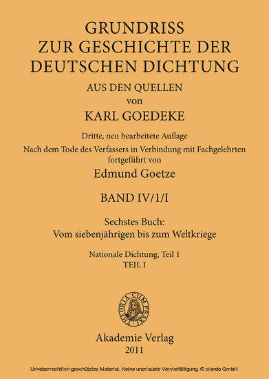 Sechstes Buch: Vom siebenjährigen bis zum Weltkriege main product photo