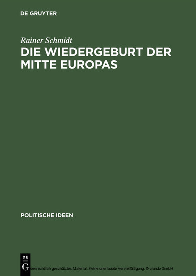 Die Wiedergeburt der Mitte Europas main product photo