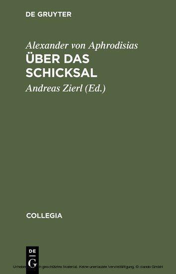 Über das Schicksal main product photo