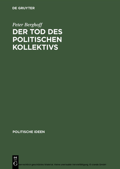 Der Tod des politischen Kollektivs main product photo
