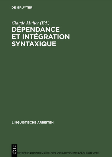 Dépendance et intégration syntaxique main product photo