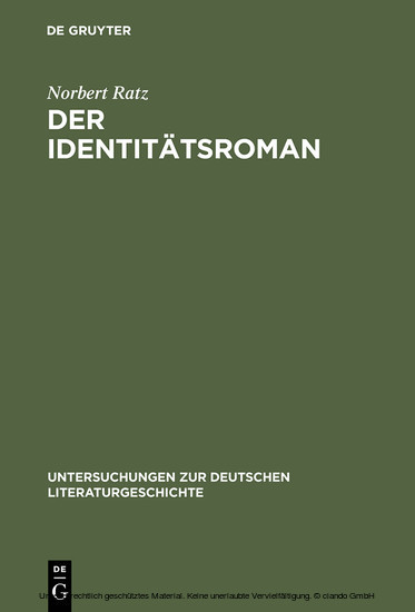 Der Identitätsroman main product photo