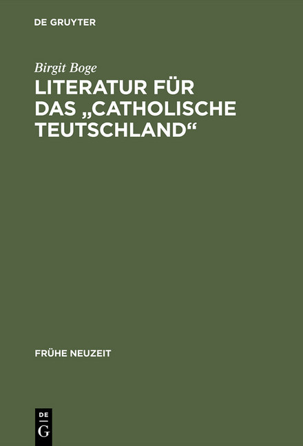 Literatur für das 'Catholische Teutschland' main product photo