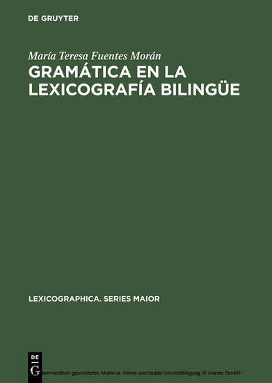 Gramática en la lexicografía bilingüe main product photo