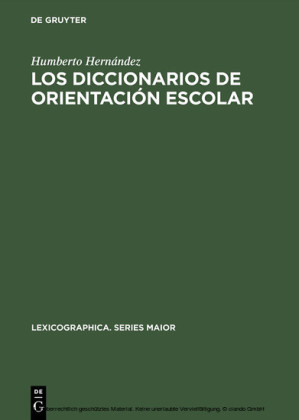 Los diccionarios de orientación escolar