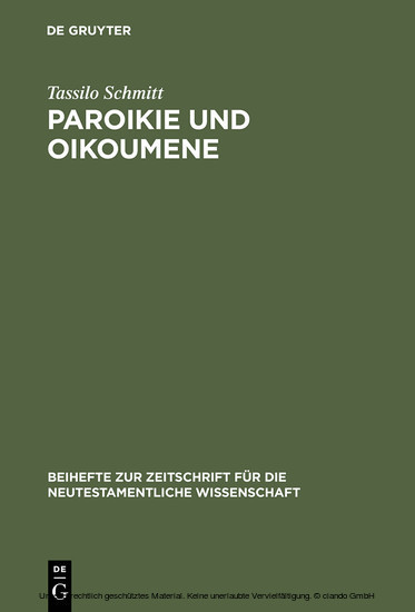 Paroikie und Oikoumene main product photo