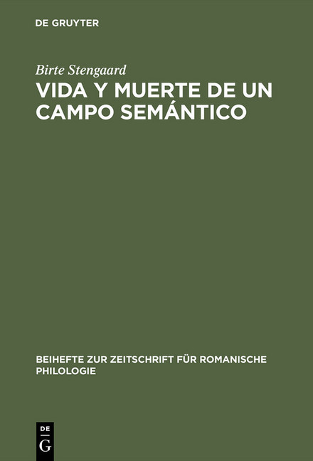 Vida y Muerte de un Campo Semántico main product photo