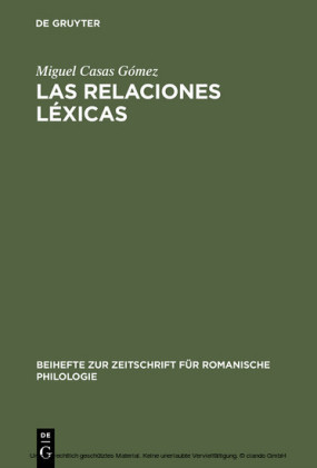 Las relaciones léxicas