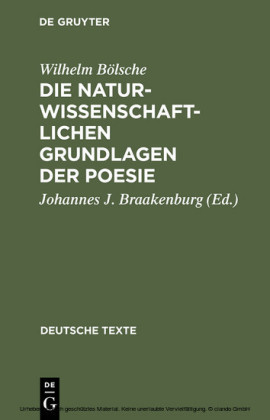 Die naturwissenschaftlichen Grundlagen der Poesie