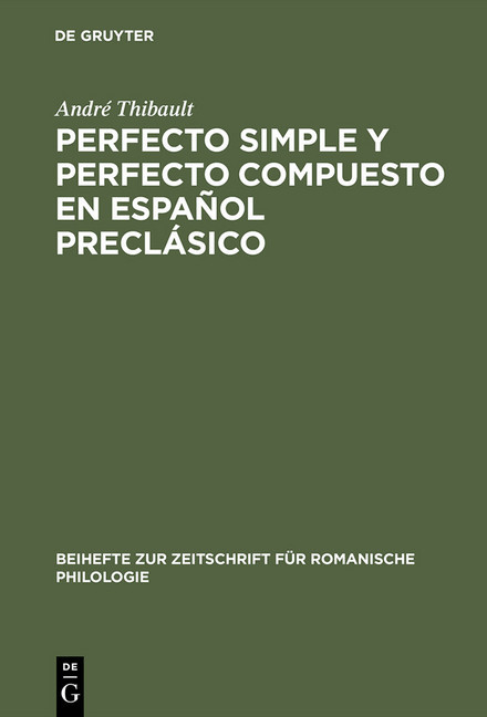 Perfecto simple y perfecto compuesto en español preclásico main product photo