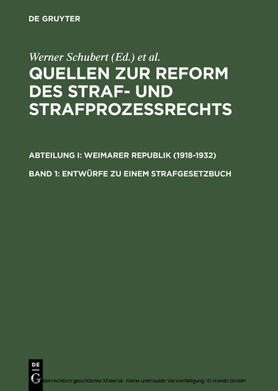 Entwürfe zu einem Strafgesetzbuch main product photo