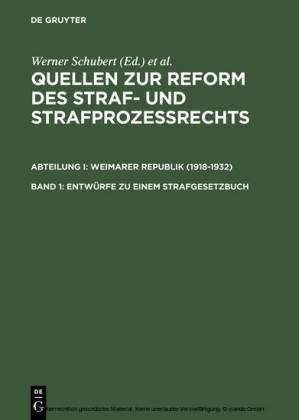 Entwürfe zu einem Strafgesetzbuch