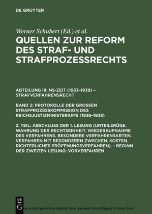 Abschluß der 1. Lesung (Urteilsrüge. Wahrung der Rechtseinheit. ...). - Beginn der zweiten Lesung: Vorverfahren