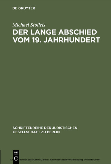 Der lange Abschied vom 19. Jahrhundert main product photo