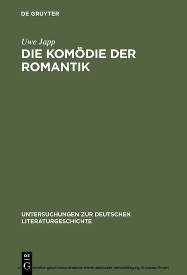 Die Komödie der Romantik main product photo