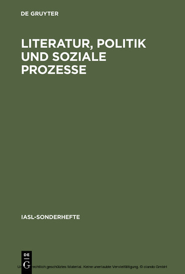 Literatur, Politik und soziale Prozesse main product photo