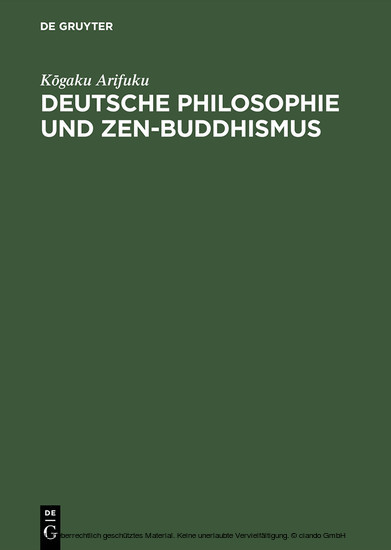 Deutsche Philosophie und Zen-Buddhismus main product photo