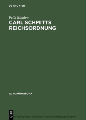 Carl Schmitts Reichsordnung