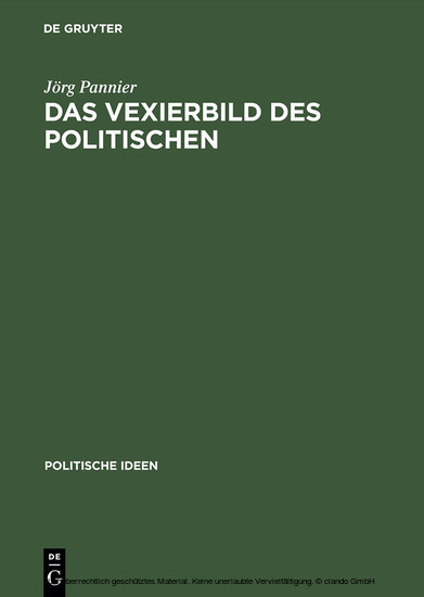 Das Vexierbild des Politischen main product photo