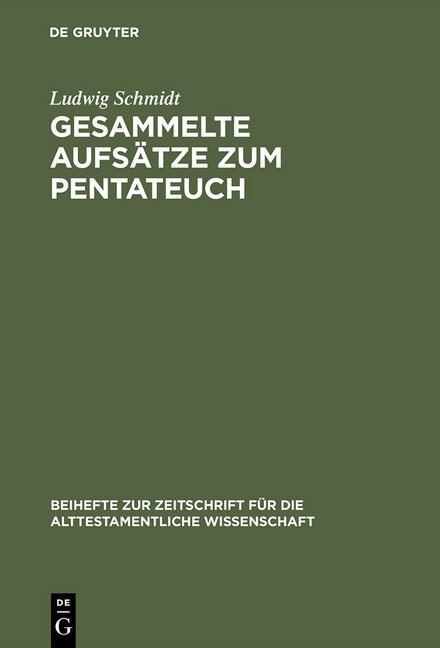 Gesammelte Aufsätze zum Pentateuch main product photo