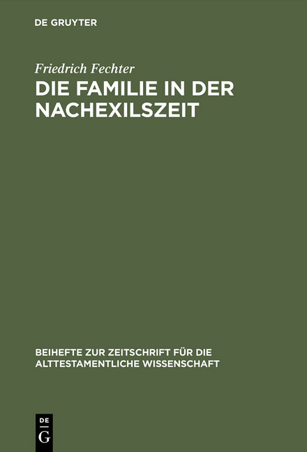 Die Familie in der Nachexilszeit main product photo