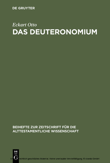 Das Deuteronomium main product photo