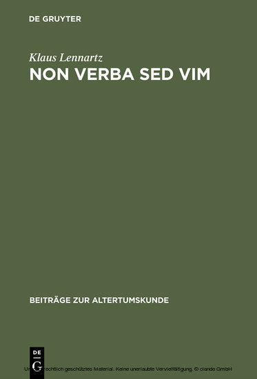 Non verba sed vim main product photo