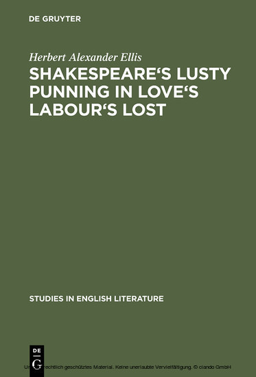 Shakespeare's lusty punning in Love's labour's lost main product photo