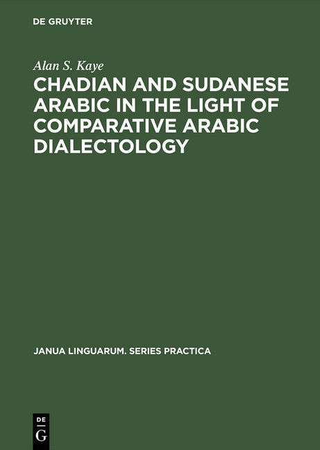 Chadian and Sudanese Arabic in the Light of Comparative Arabic Dialectology main product photo