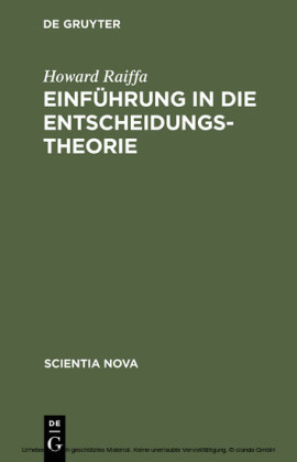 Einführung in die Entscheidungstheorie