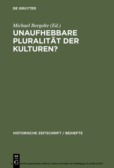 Unaufhebbare Pluralität der Kulturen? main product photo