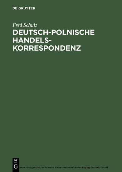 Deutsch-polnische Handelskorrespondenz main product photo