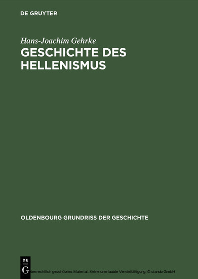 Geschichte des Hellenismus main product photo