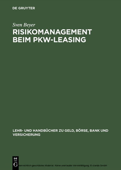 Risikomanagement beim Pkw-Leasing main product photo