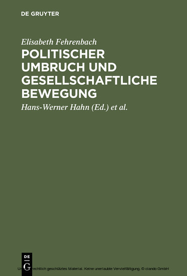 Politischer Umbruch und gesellschaftliche Bewegung main product photo
