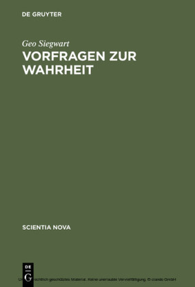 Vorfragen zur Wahrheit