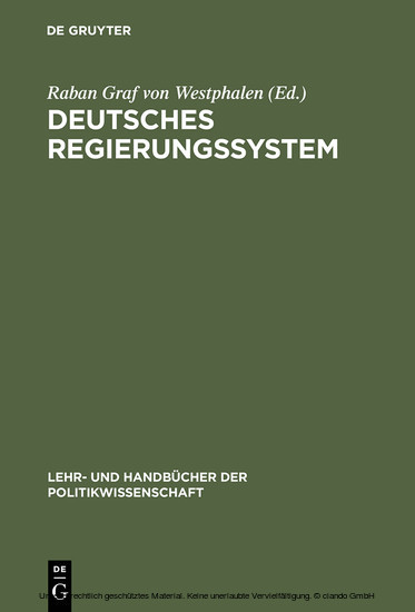 Deutsches Regierungssystem main product photo