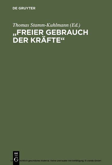 'Freier Gebrauch der Kräfte' main product photo