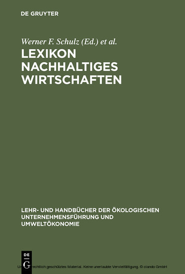 Lexikon Nachhaltiges Wirtschaften main product photo