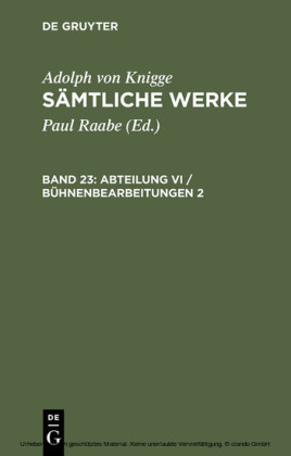 Abteilung VI / Bühnenbearbeitungen 2. Bd.2
