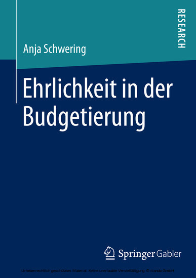 Ehrlichkeit in der Budgetierung main product photo