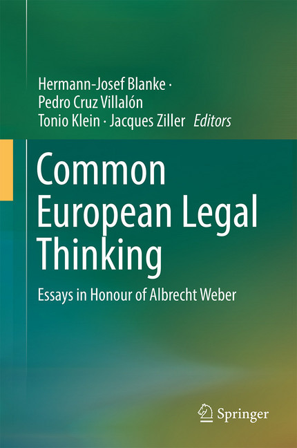 Common European Legal Thinking main product photo