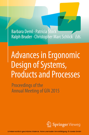 Advances in Ergonomic Design of Systems, Products and Processes main product photo