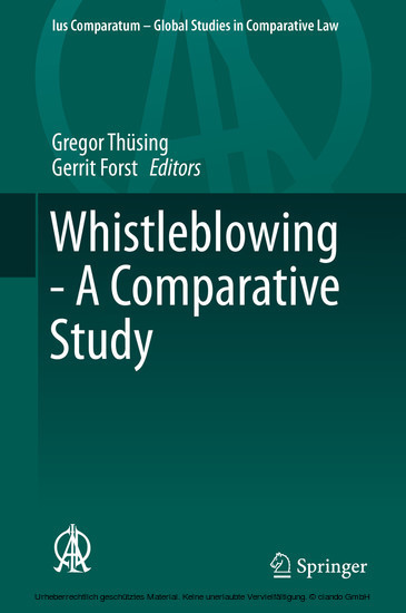 Whistleblowing - A Comparative Study main product photo