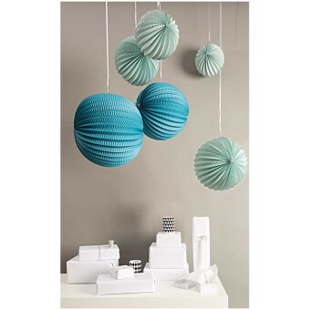 Papierlampions Set "Aqua"