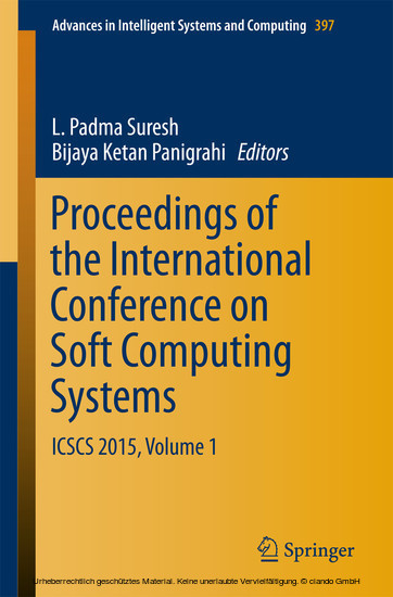 Proceedings of the International Conference on Soft Computing Systems main product photo
