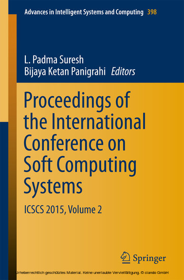 Proceedings of the International Conference on Soft Computing Systems main product photo